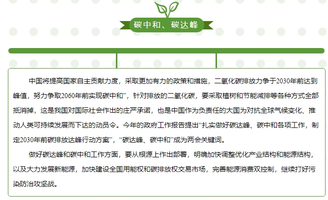 “碳中和、碳達峰”構(gòu)建綠色、低碳、循環(huán)的可持續(xù)發(fā)展經(jīng)濟體系